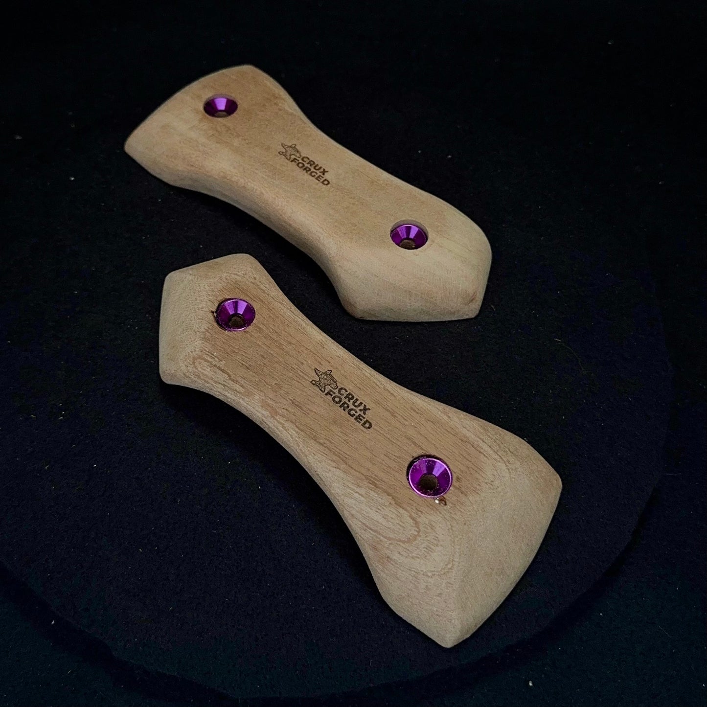 Thin Pointed Pinch - Wood Climbing Hold