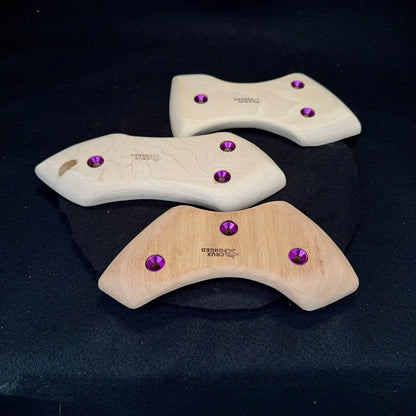 Thin "Wutang" Pinch - Wood Climbing Hold