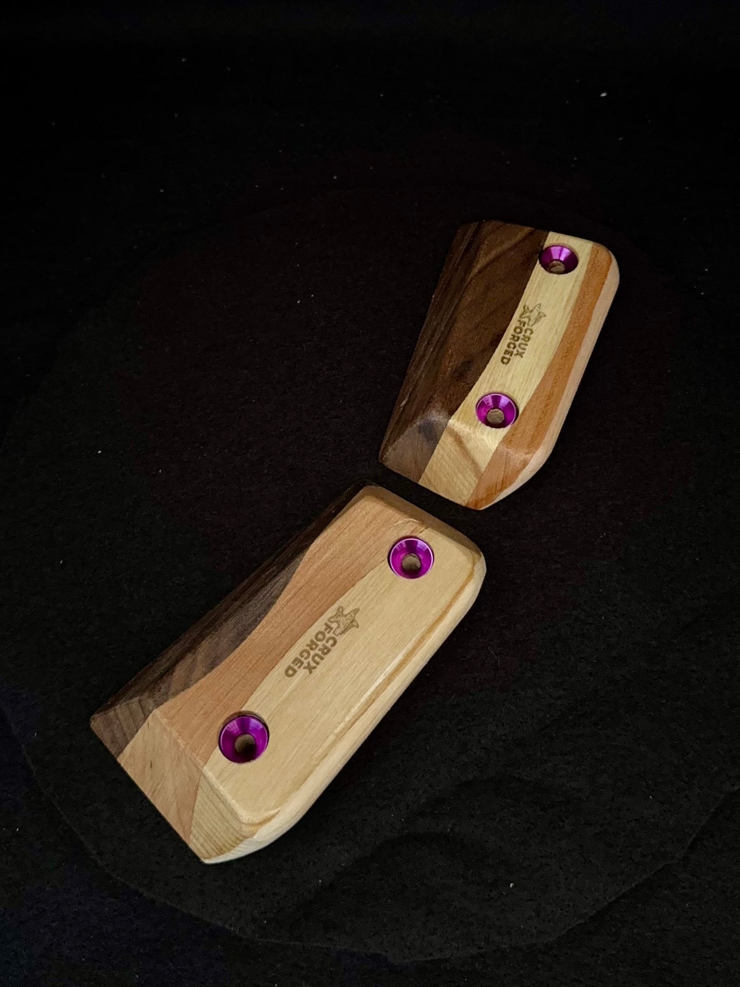 23mm 35° Incut Tri-color Crimps - Wood Climbing Holds