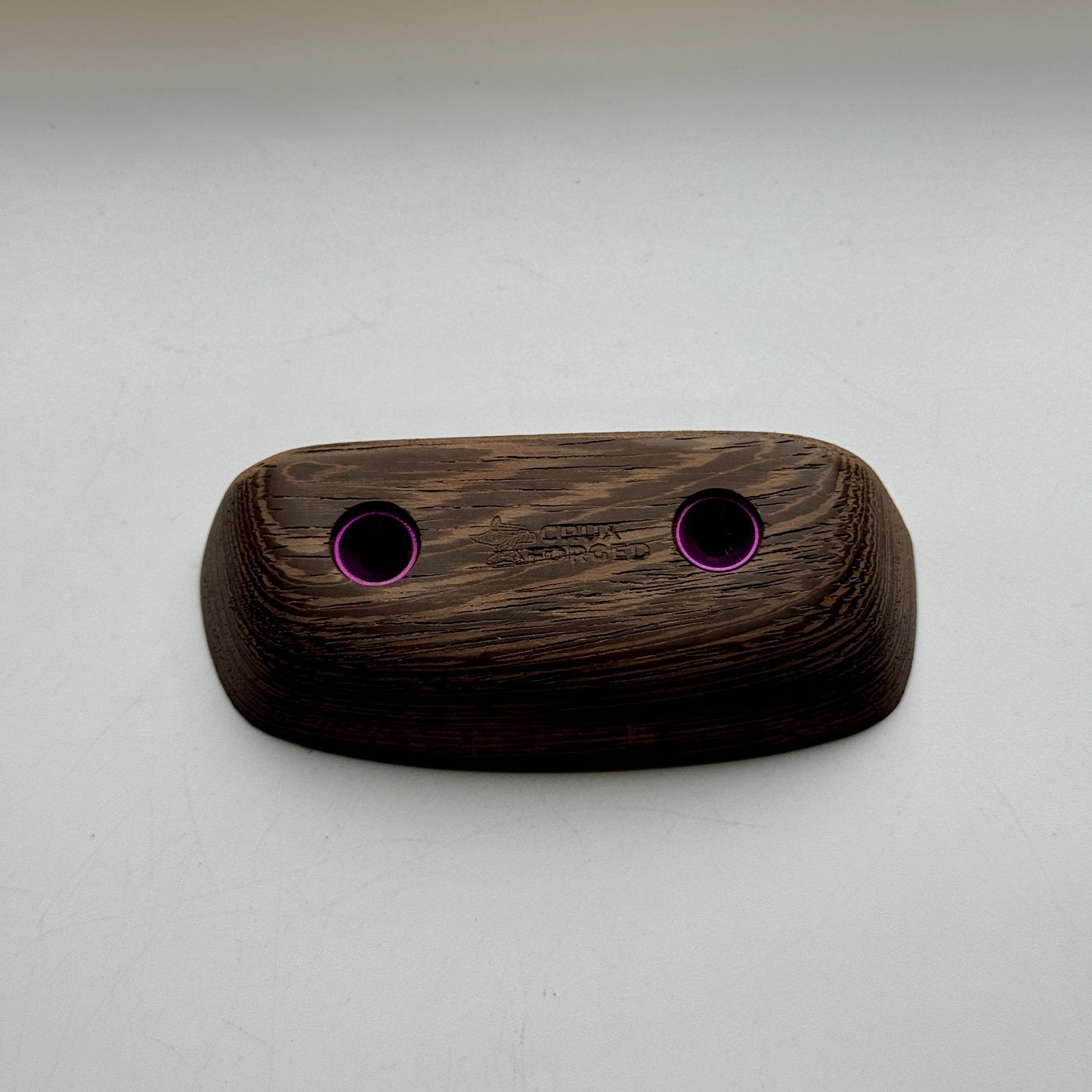 19mm 40° Incut Wenge Crimp - Wood Climbing Hold