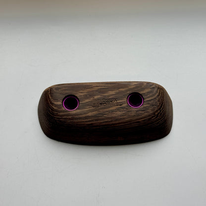 19mm 40° Incut Wenge Crimp - Wood Climbing Hold