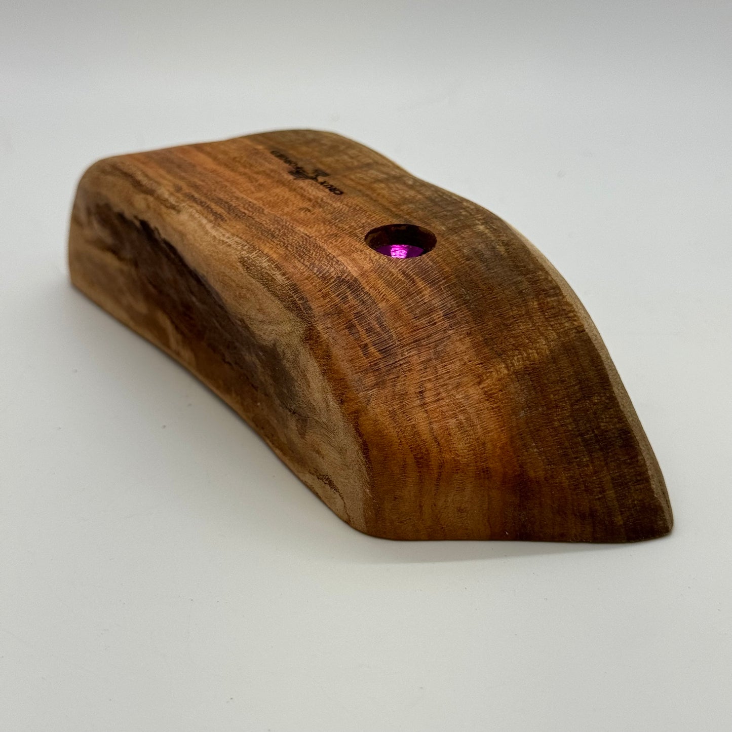 40mm slightly Incut 50mm wide live edge pinch - wood climbing hold