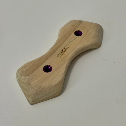 19-15°-38 Dogbone Pinch - Wood Climbing Hold