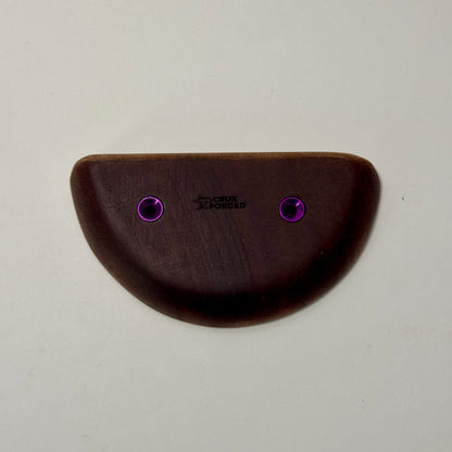 21mm 20° Incut Mahogany Crimp - Wood Climbing Holds