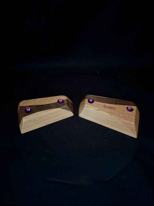 23mm ~10° Incut Tri-color Crimps - Wood Climbing Holds