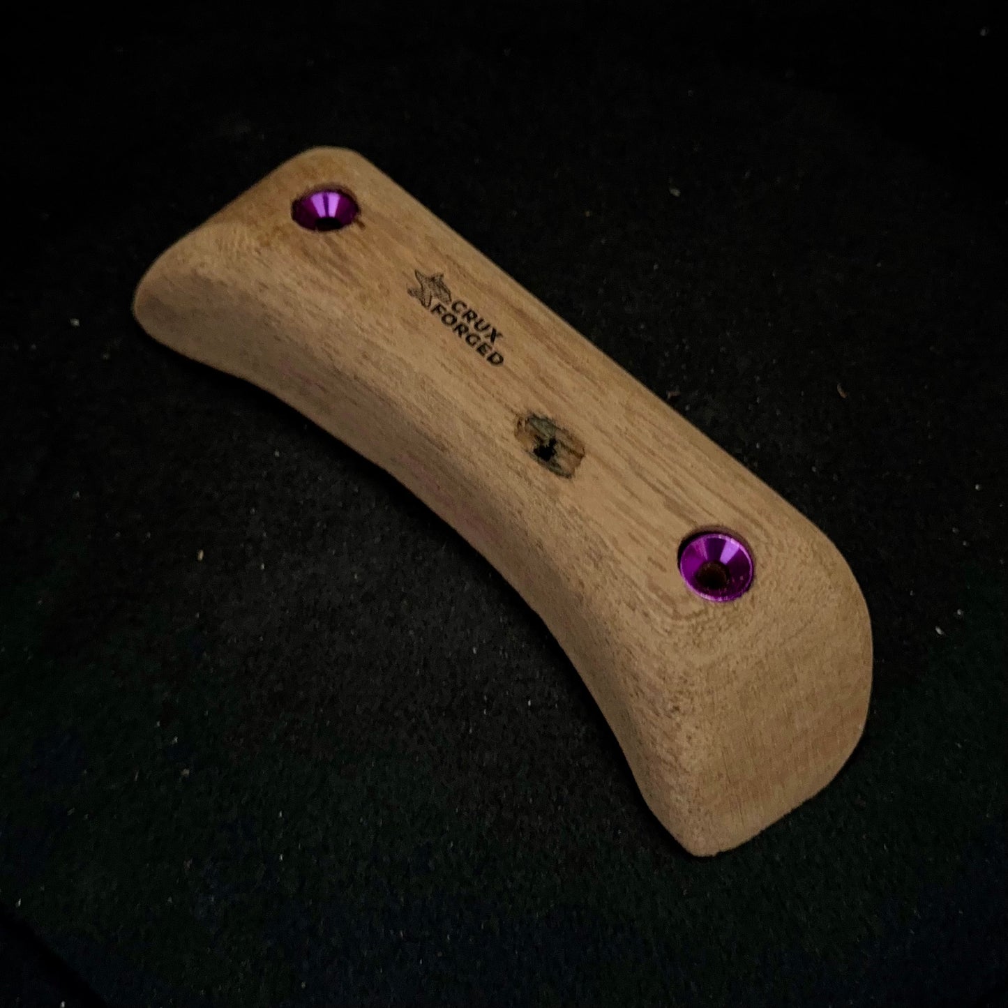 Thin Mahogany Edge/Pinch - Wood Climbing Hold