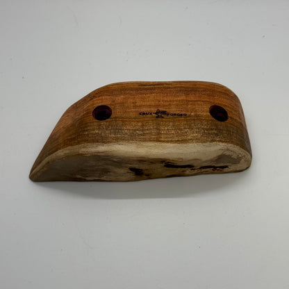 40mm slightly Incut 50mm wide live edge pinch - wood climbing hold