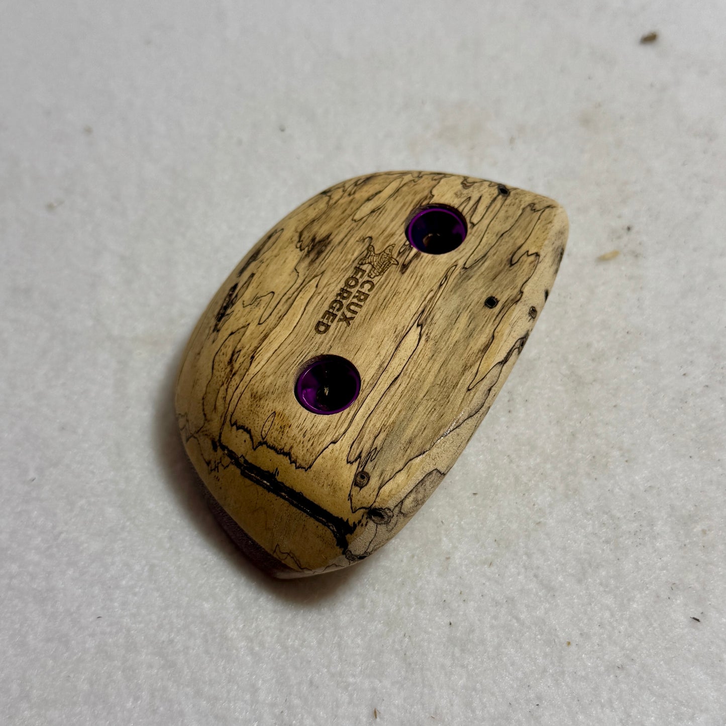 30mm Spalted Tamarind Undercut Crimp - Wood Climbing Hold