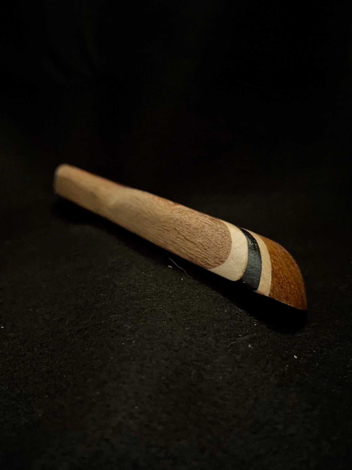 Red/White/Black Striped Set - Wood Climbing Holds