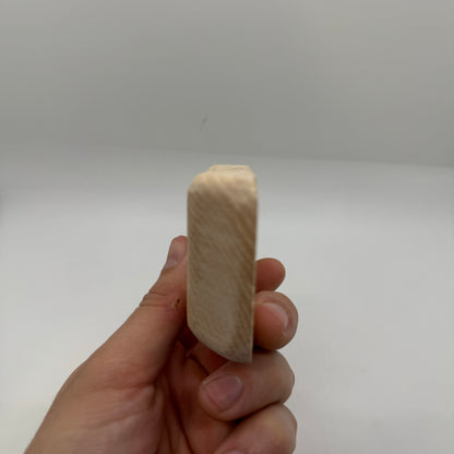 20mm Flat 50mm wide Slightly Tapered pinch - Wood Climbing Hold