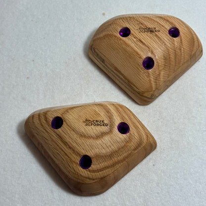 50mm "Superman" Red Oak Sloper Pair  - Wood Climbing Hold