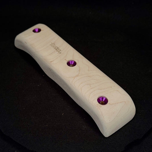 Wobbly Pinch Rail - Wood Climbing Hold