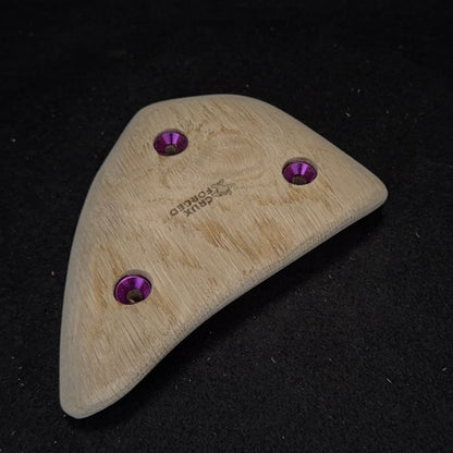 20mm 45° Roughed incut Crimp - Wood Climbing Hold