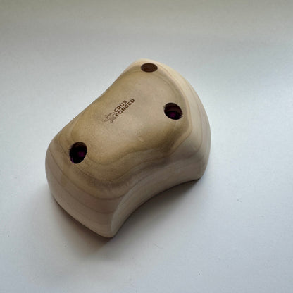 75-0°-70 Maple Tomahawk Pinch Pair - Wood Climbing Hold
