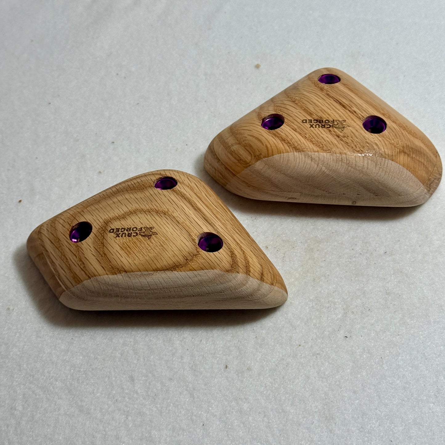 50mm "Superman" Red Oak Sloper Pair  - Wood Climbing Hold