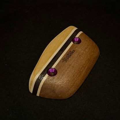 20° Incut 18mm Black & Yellow Crimp - Wood Climbing Hold