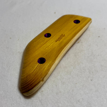 25mm Live Edge Incut Osage Orange Crimp Rail - Wood Climbing Hold