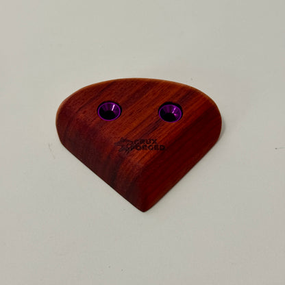 19mm 45° Incut Paduak Diamond Crimp - Wood Climbing Holds