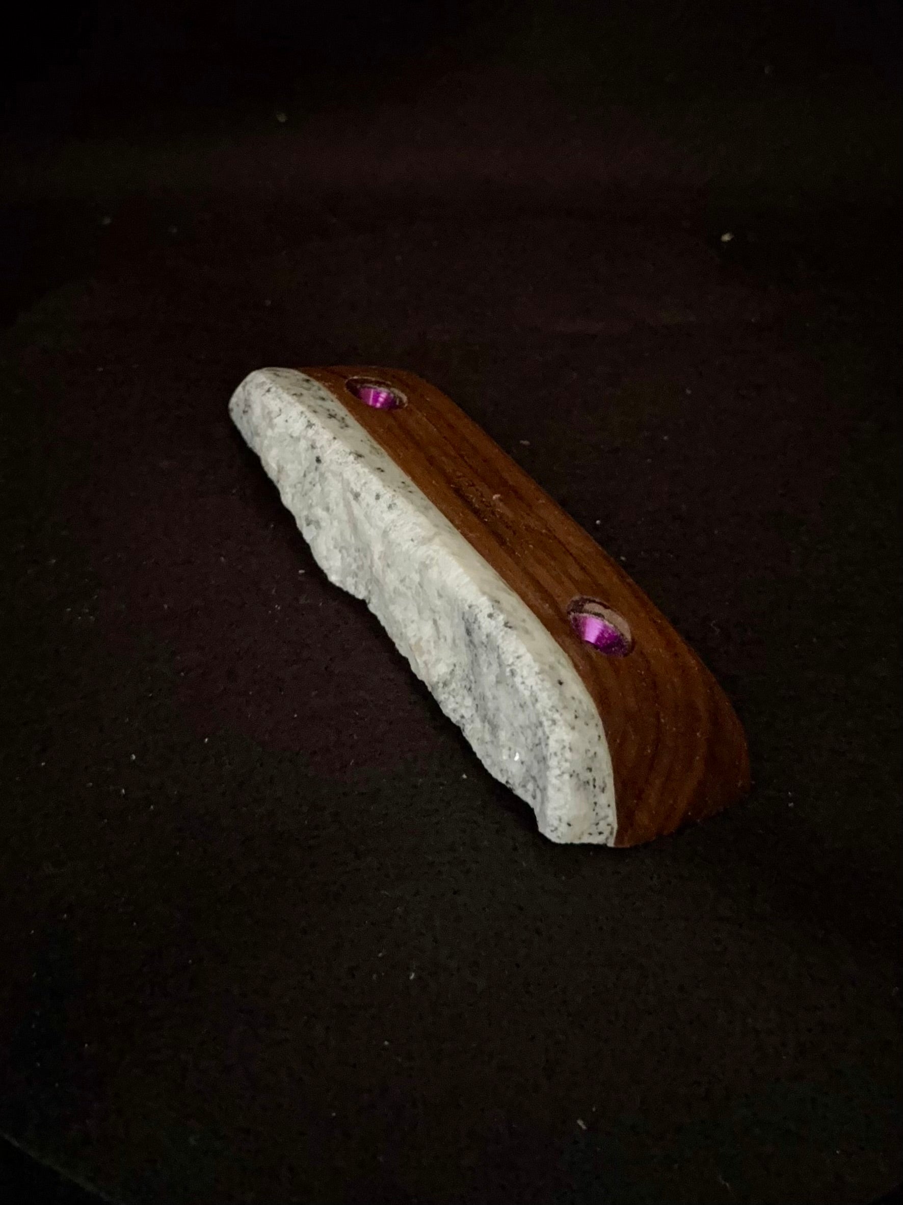 25mm, 5° Incut Crimp - Granite Woodie C051 – Crux Forged Climbing