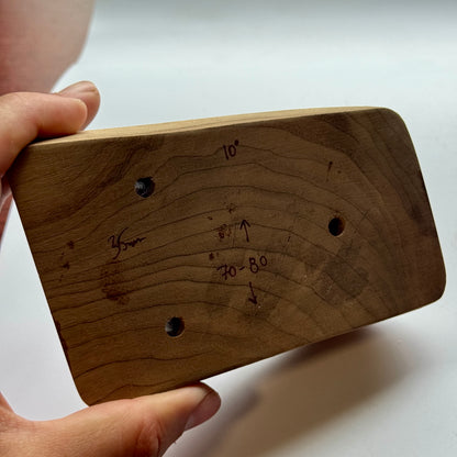 35-10°-70/80 Thick Wedge Pinch - Wood Climbing Hold