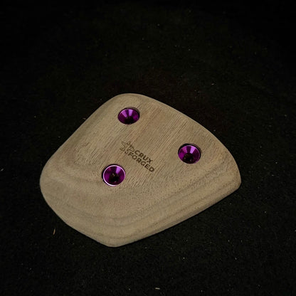 22mm 15° incut Crimp - Wood Climbing Hold