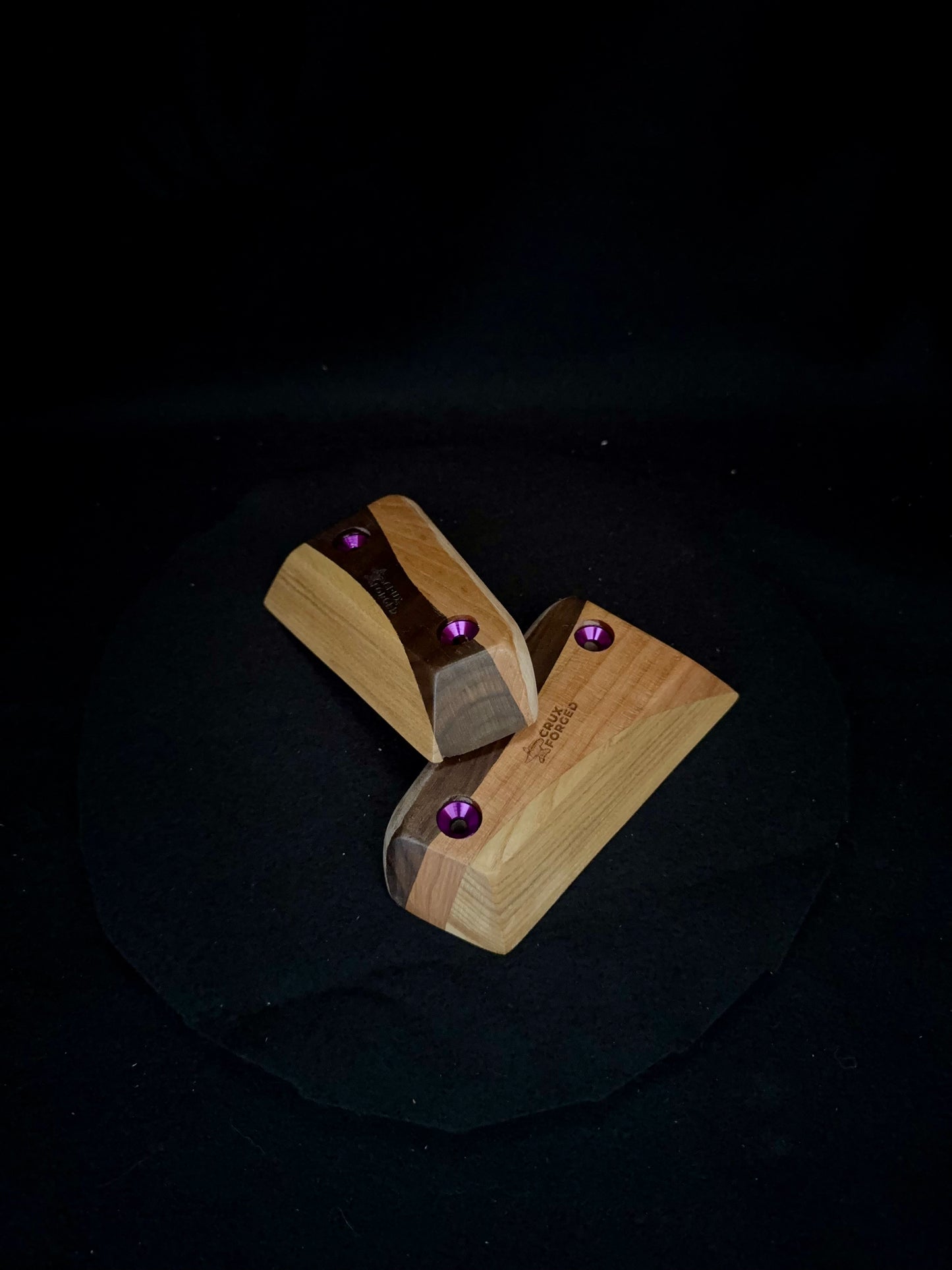 23mm ~10° Incut Tri-color Crimps - Wood Climbing Holds