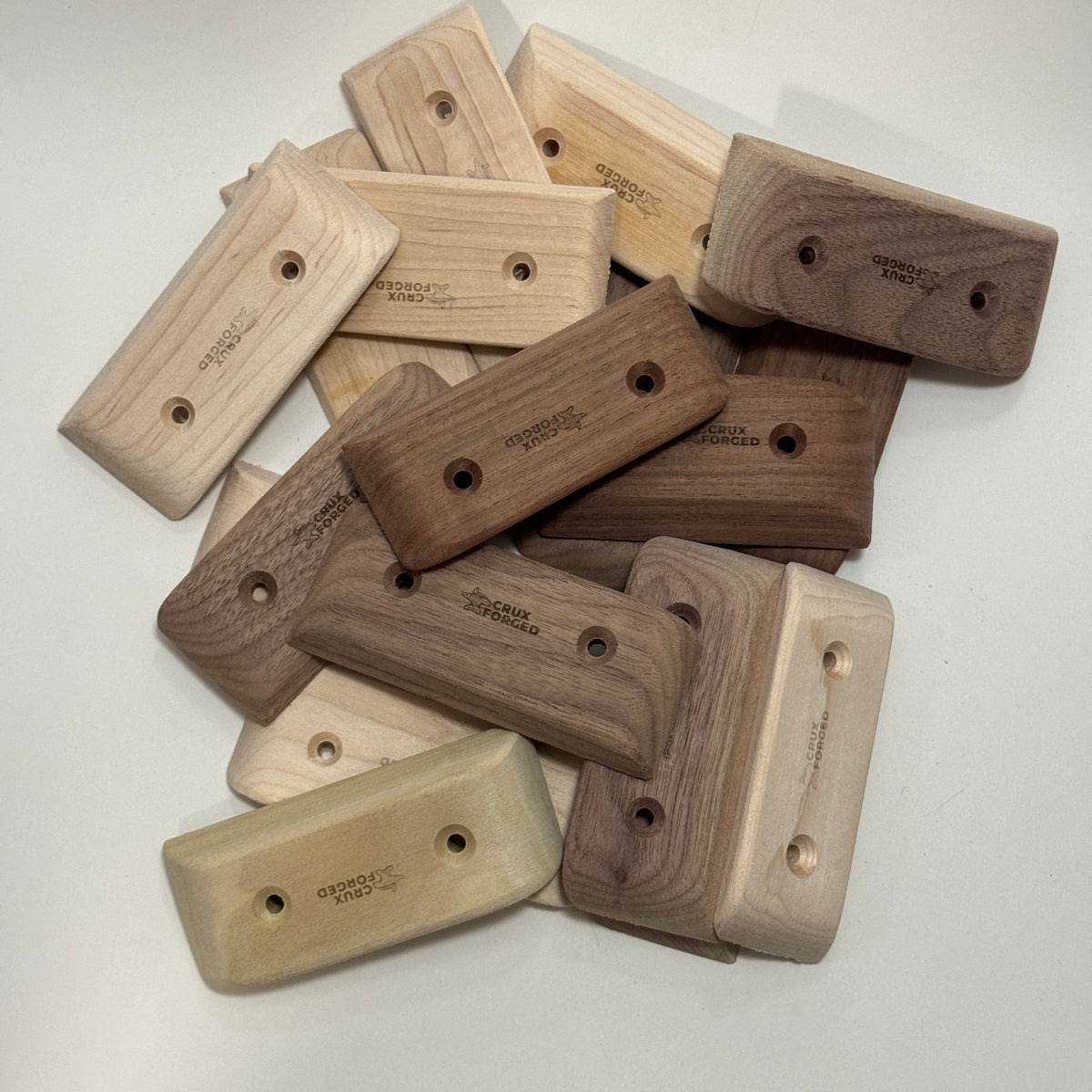 Standard Micro/Mini Crimps, 8mm to 20mm - Wood Climbing Holds