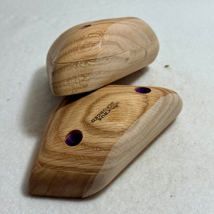 50mm "Superman" Red Oak Sloper Pair  - Wood Climbing Hold