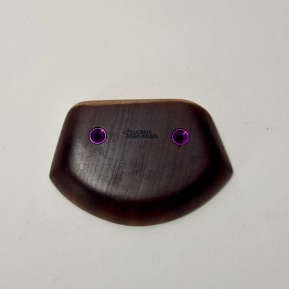 22mm 20° Incut Mahogany Crimp - Wood Climbing Holds