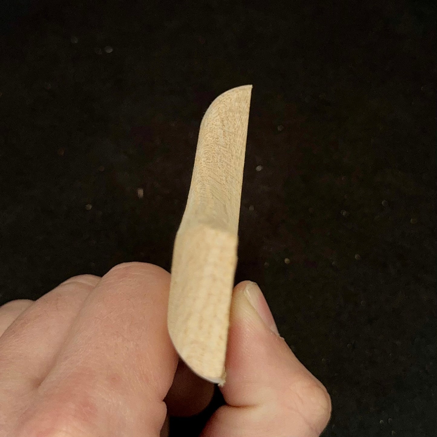 12mm 45° incut 3-finger Micro Crimp - Wood Climbing Hold
