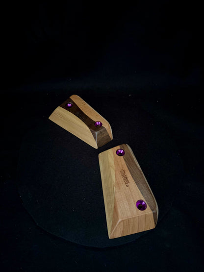 23mm ~10° Incut Tri-color Crimps - Wood Climbing Holds