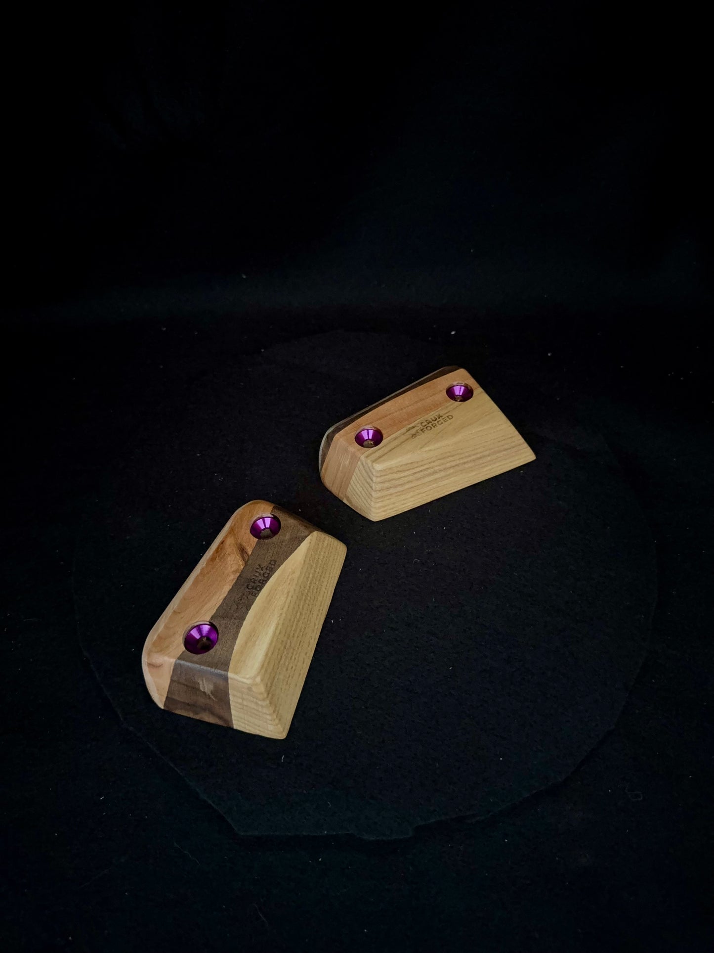 23mm 25° Incut Tri-color Crimps - Wood Climbing Holds