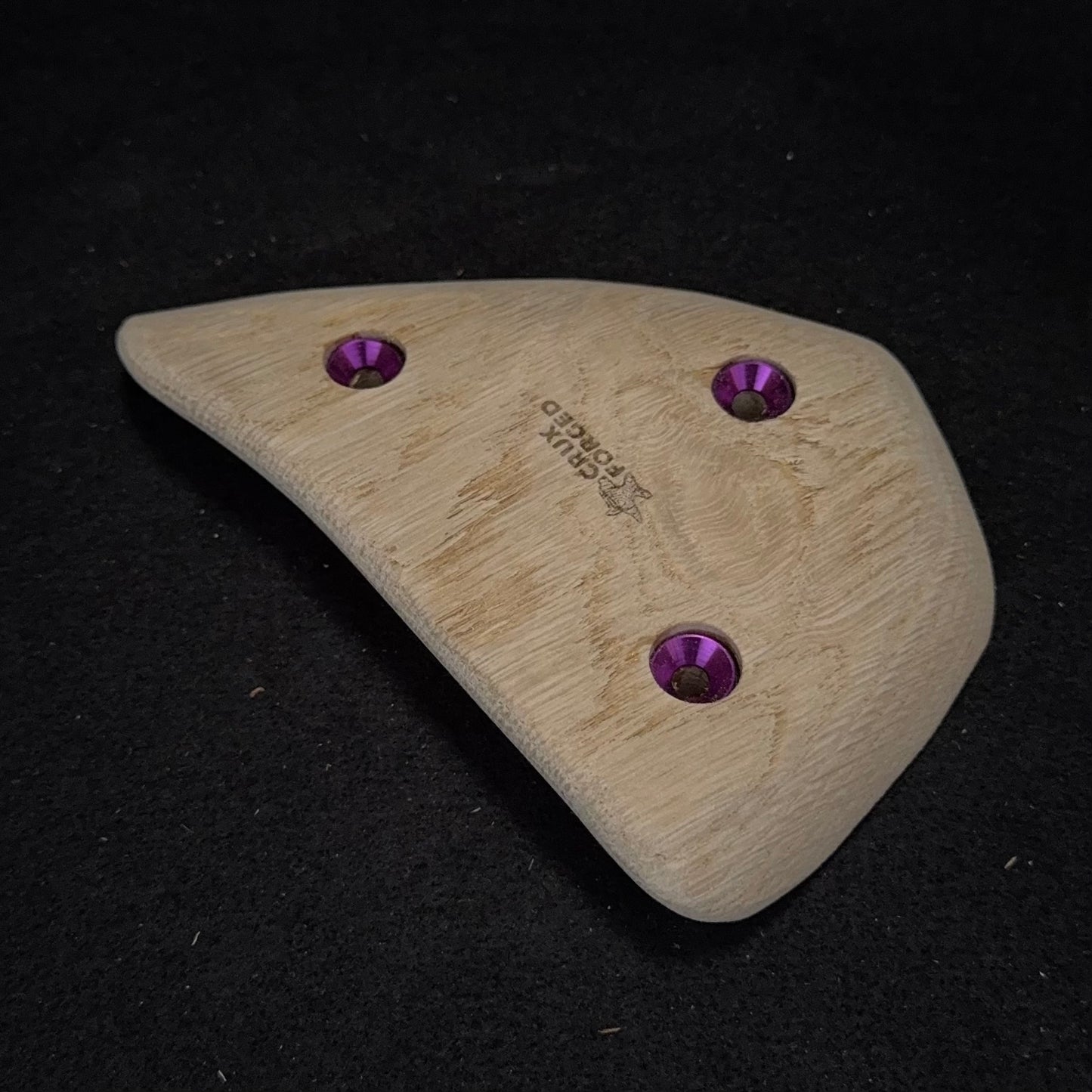 20mm 45° Roughed incut Crimp - Wood Climbing Hold