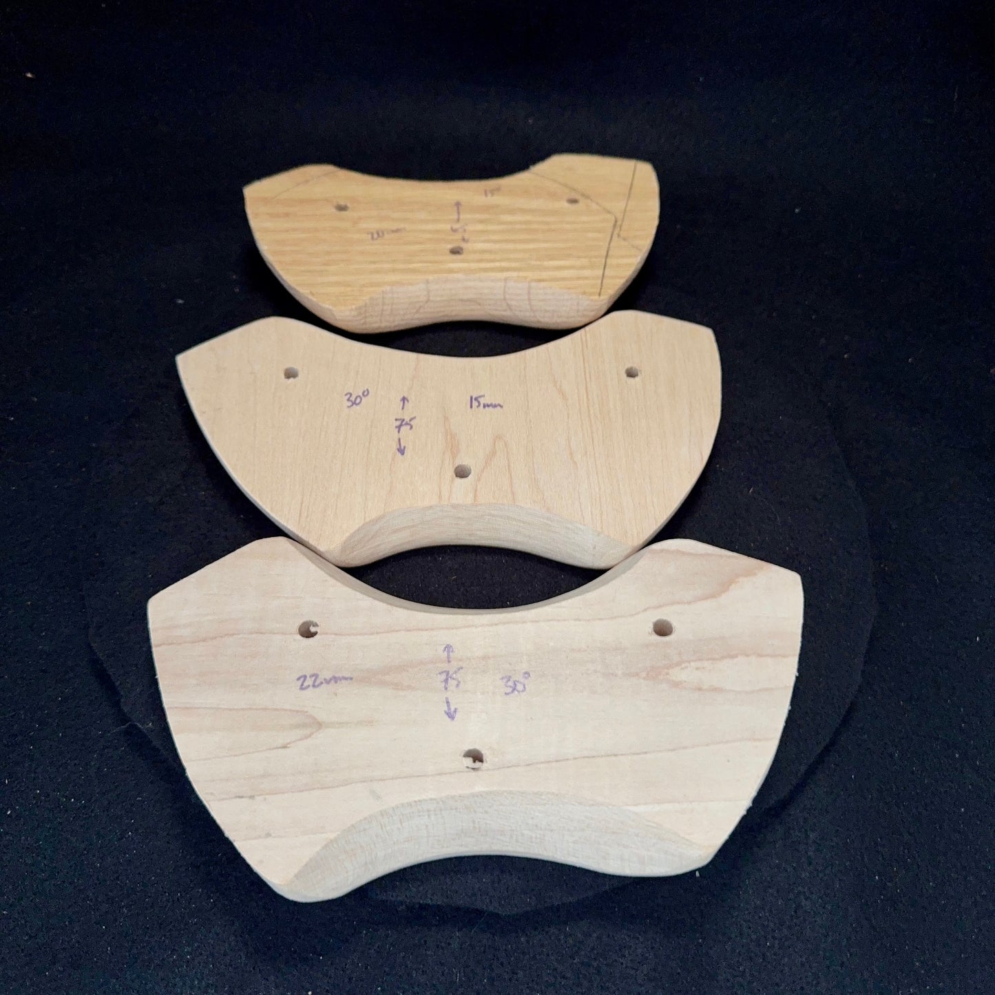 Thick "Wutang" Pinch - Wood Climbing Hold