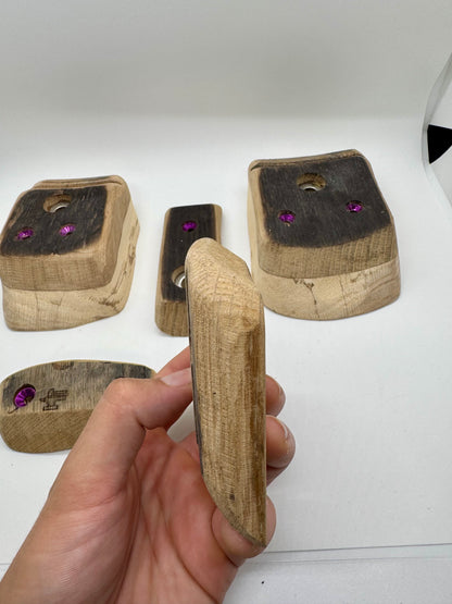 5 piece Bourbon Barrel Set - Wood Climbing Holds