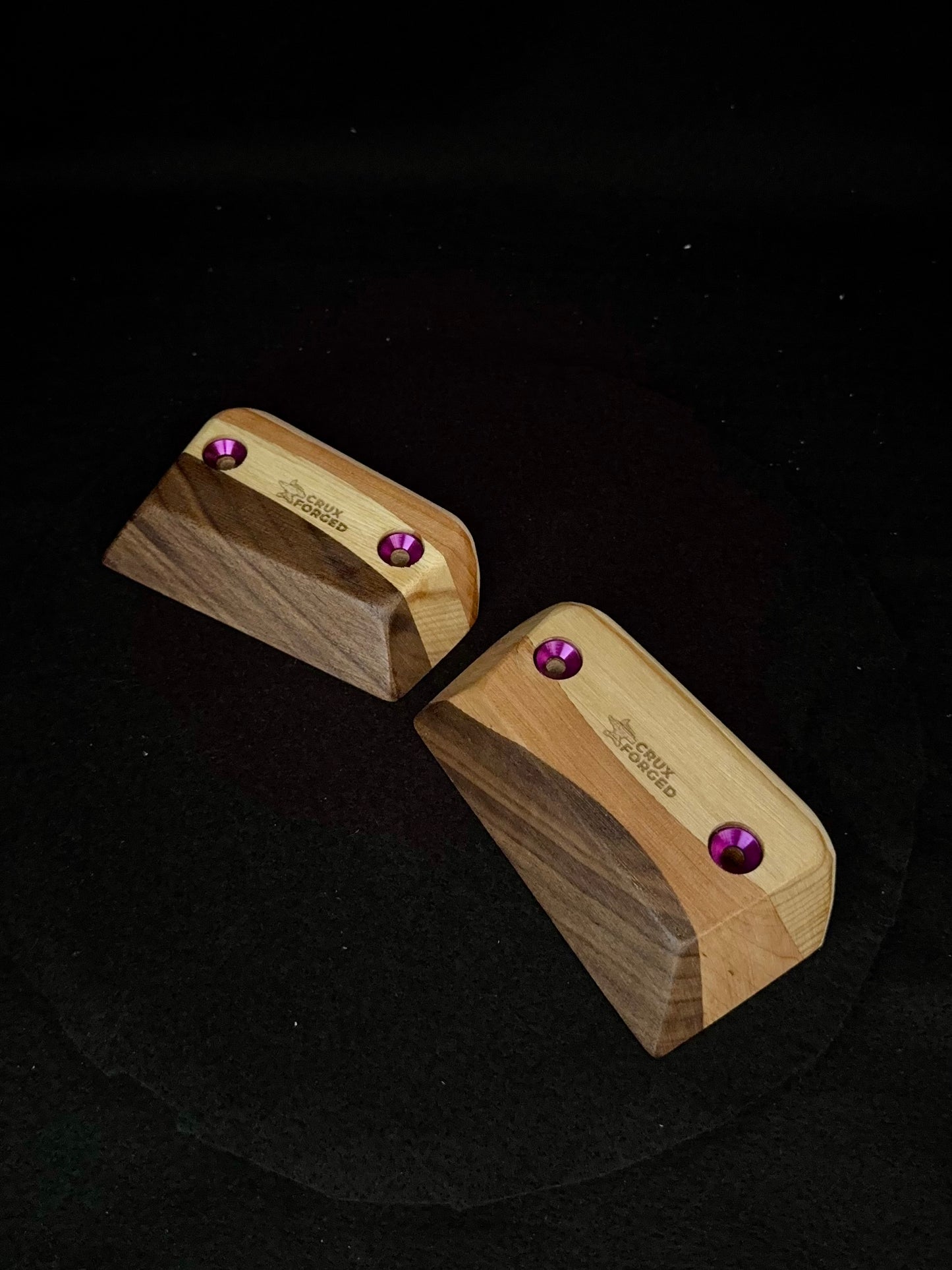 23mm 35° Incut Tri-color Crimps - Wood Climbing Holds