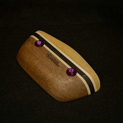 20° Incut 18mm Black & Yellow Crimp - Wood Climbing Hold