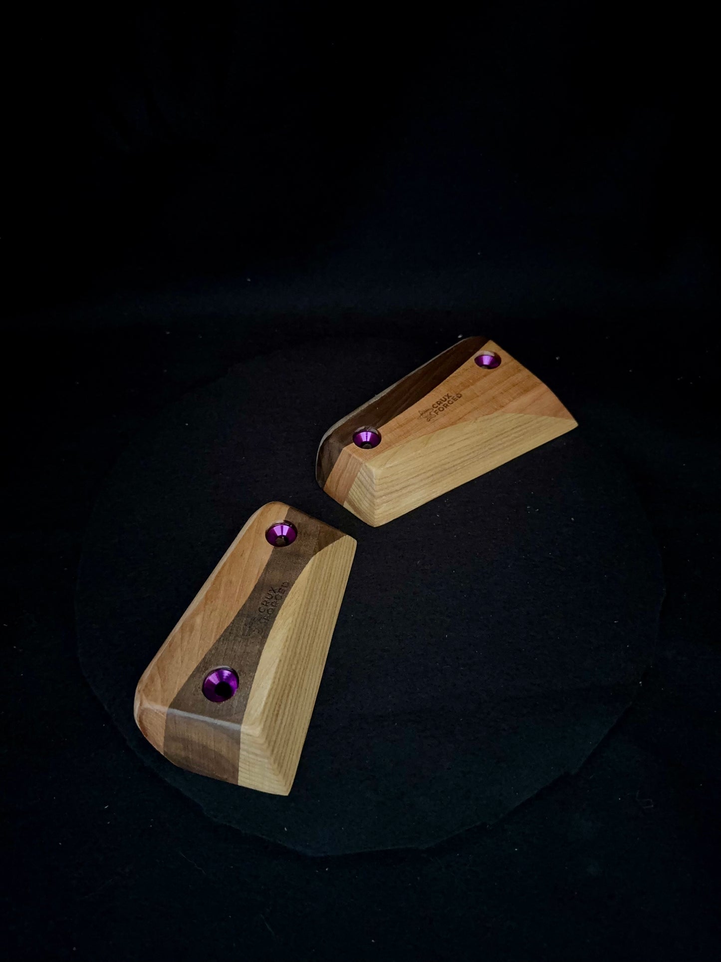 23mm ~10° Incut Tri-color Crimps - Wood Climbing Holds