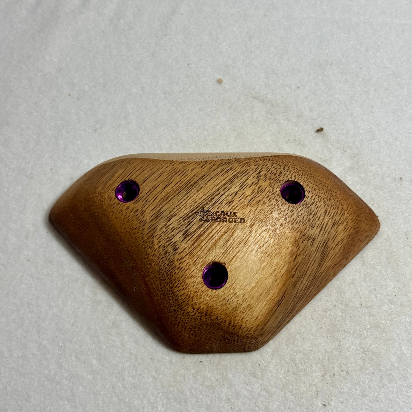 40mm 20° Incut "Superman" Walnut Edge  - Wood Climbing Hold