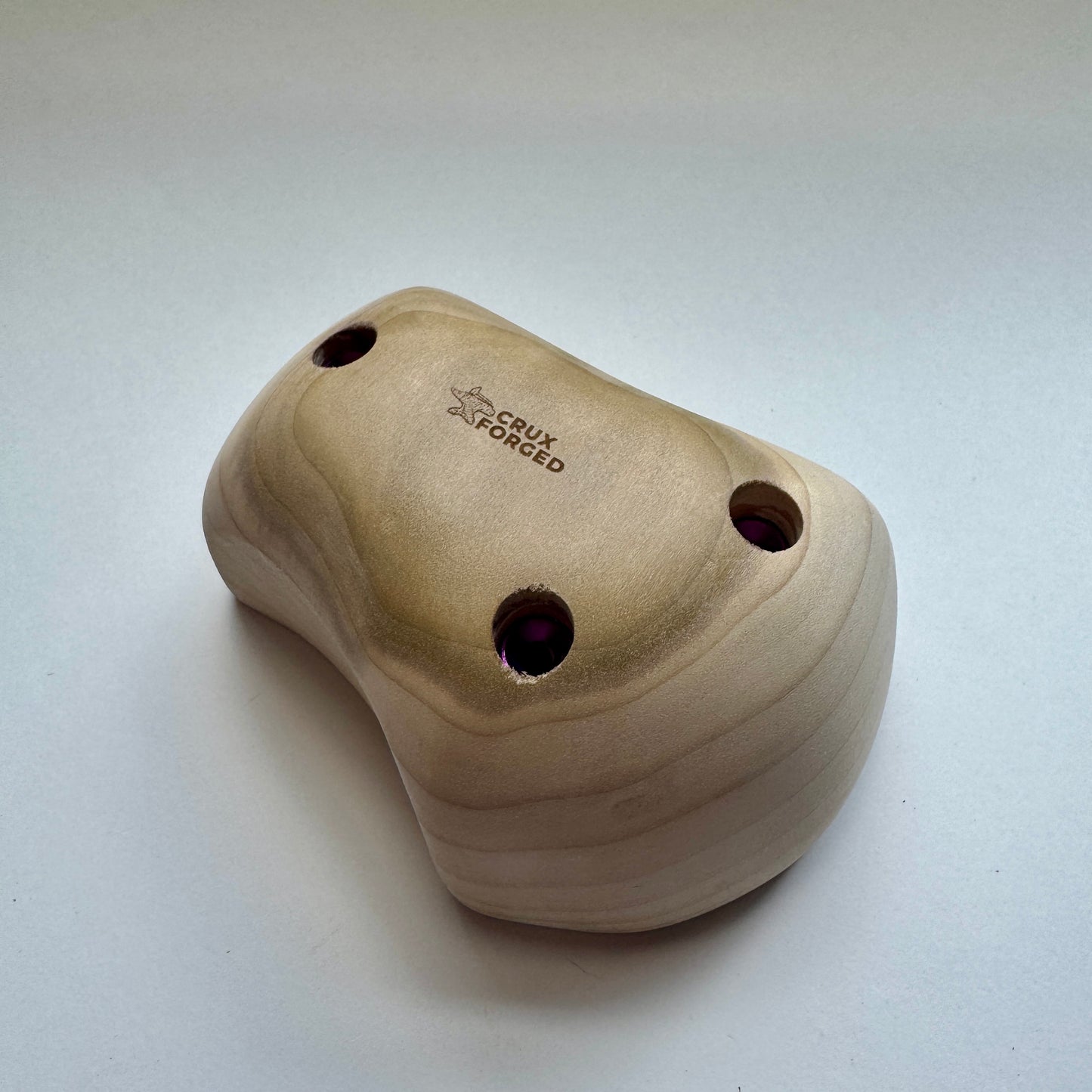 75-0°-70 Maple Tomahawk Pinch Pair - Wood Climbing Hold