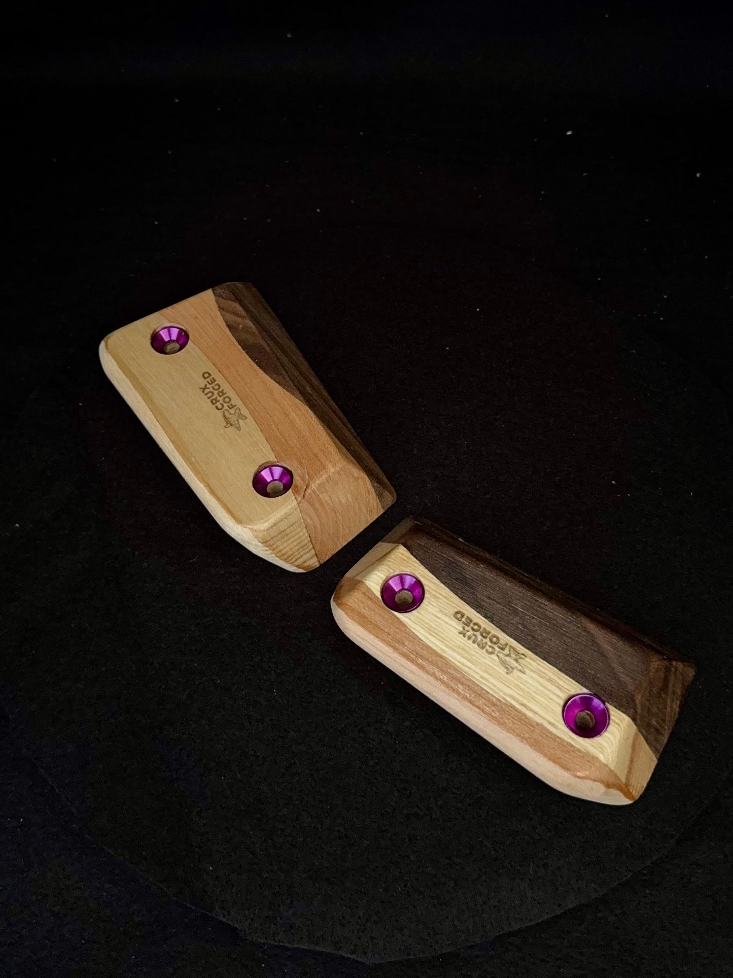 23mm 35° Incut Tri-color Crimps - Wood Climbing Holds