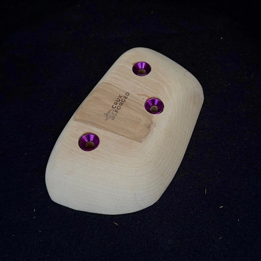 22mm 35° incut Hickory Crimp - Wood Climbing Hold