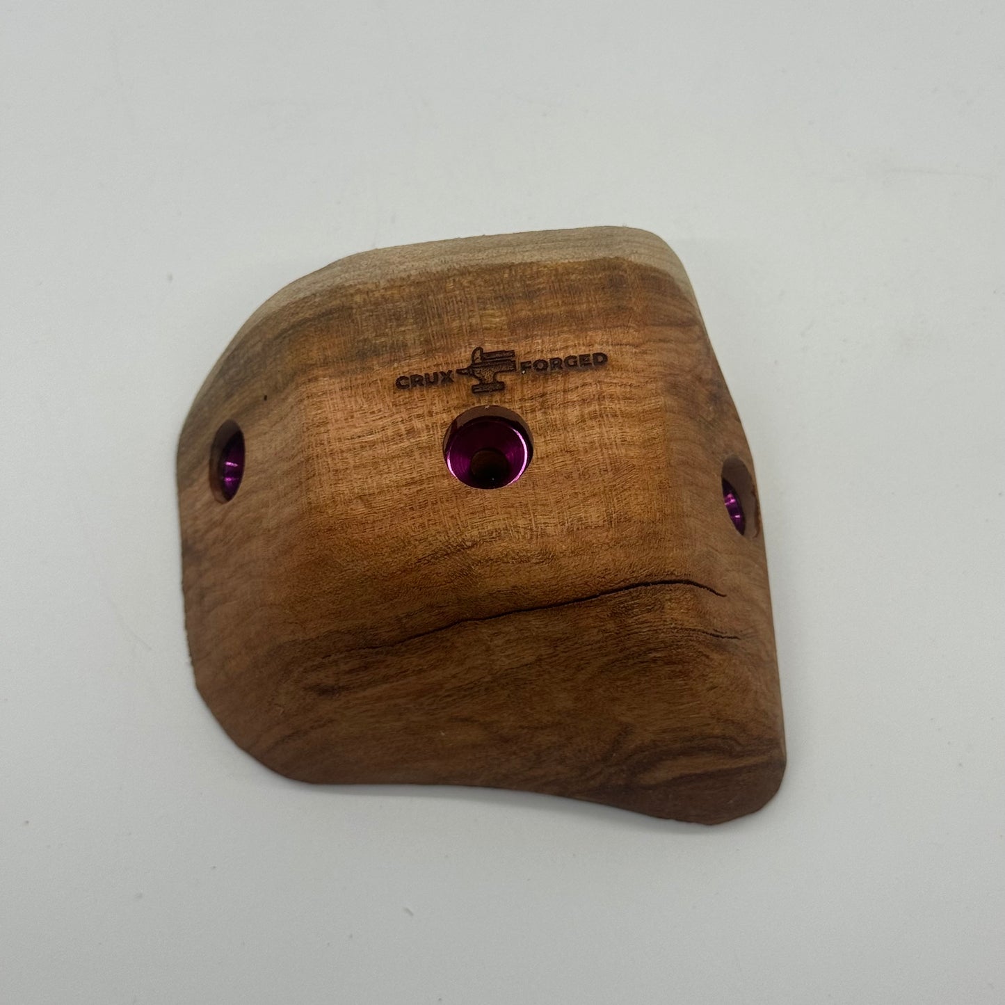 Live edge 3 finger jug - wood climbing holds