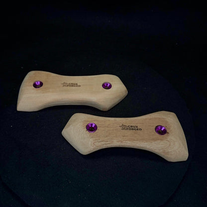 Thin Pointed Pinch - Wood Climbing Hold