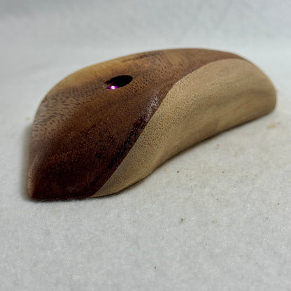 40mm 20° Incut "Superman" Walnut Edge  - Wood Climbing Hold