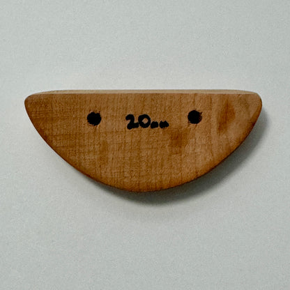 20mm 30° Incut Cherry Half Dome Crimp - Wood Climbing Holds