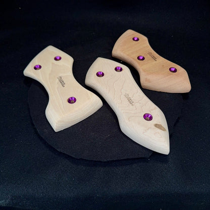 Thin "Wutang" Pinch - Wood Climbing Hold