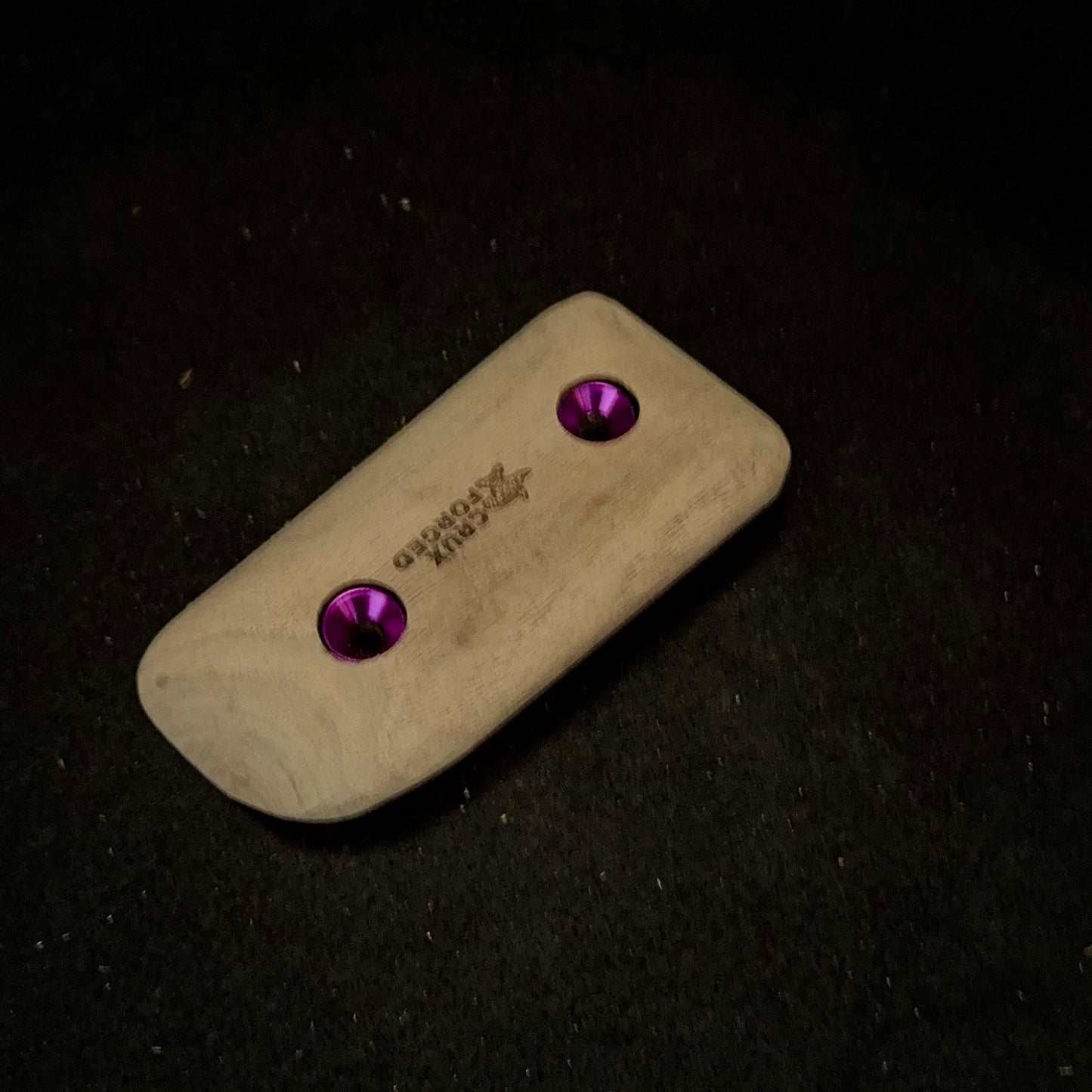 20mm 50° Natural Edge incut Crimp - Wood Climbing Hold