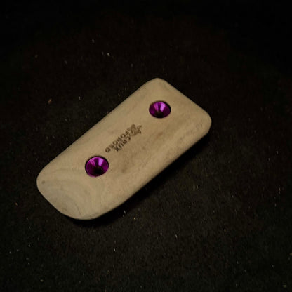 20mm 50° Natural Edge incut Crimp - Wood Climbing Hold