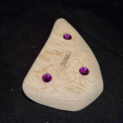 20mm 45° Roughed incut Crimp - Wood Climbing Hold